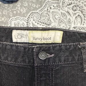 LOFT Women's Boot Cut Jeans - Black